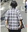 T/C ガーゼ オンブレチェック 半袖シャツ
