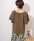 ギャザーネックショートスリーブ