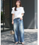 天竺ラッフルショルダーTEE