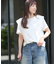 天竺ラッフルショルダーTEE