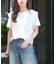 天竺ラッフルショルダーTEE