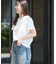 天竺ラッフルショルダーTEE