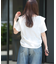 天竺ラッフルショルダーTEE