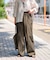 ライトナイロンワイドパンツ