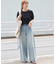 リネンシアーハーフスリーブプルオーバー