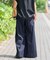 《追加2》リネンコットンワイドギャザーパンツ