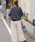 ［25AW新作］コットンコーデュロイイージーワイド