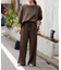 カットジャージーラインパンツ