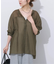ノーカラーシアーシャツ