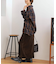 ベロアコードライントラックスカート
