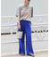 《一部WEB限定追加5》麻スリットイージーパンツ