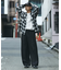 レーヨン アンカット フリンジ チェックシャツ