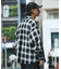 レーヨン アンカット フリンジ チェックシャツ