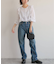 コットンラッフルピンタックブラウス