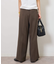 ツイーディーツイルタックワイドパンツ