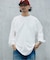 ガーメントダイ スリーピング ヘンリーネック Tシャツ