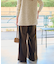 《追加》ウォッシャブルサージストレッチタックワイドパンツ