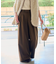 《追加》ウォッシャブルサージストレッチタックワイドパンツ