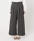 《追加》ウォッシャブルサージストレッチタックワイドパンツ