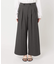 《追加》ウォッシャブルサージストレッチタックワイドパンツ