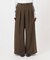 《追加》ウォッシャブルサージストレッチタックワイドパンツ