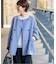 《新色》リバーシブルノーカラーショートコート