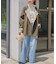《新色》リバーシブルノーカラーショートコート