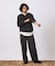 クラフト デニム ワイド ストレート パンツ