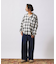 クラフト デニム ワイド ストレート パンツ