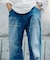 ＜Relume Jeans＞リメイク ライトオンス デニムペインターパンツ