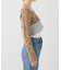 【BASERANGE/ベースレンジ】WASTE CROPPED SWEATER