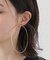 【Kenneth Jay Lane/ケネス ジェイ レーン】gold hoop post earring：ピアス