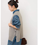 サイドボタンニットベスト