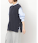 サイドボタンニットベスト