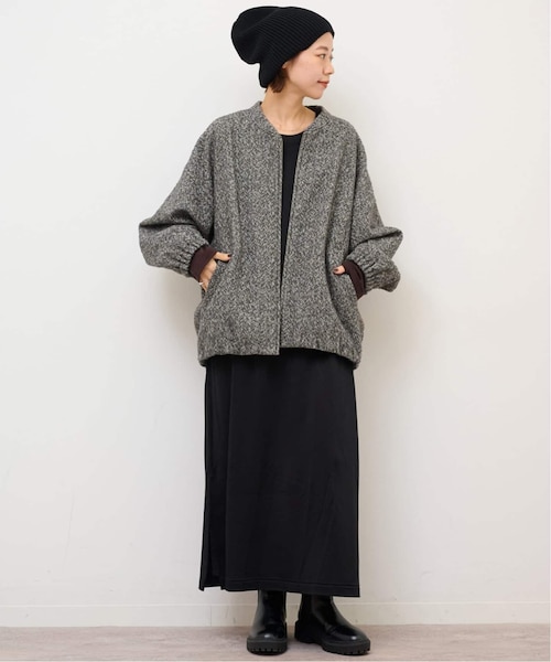 尾州ウールヘリンボンジップブルゾン｜ジャーナルスタンダード