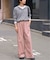 《追加》［25AW新作］コットンコーデュロイイージーワイド