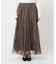シアーチェックティアードイージースカート