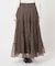 シアーチェックティアードイージースカート
