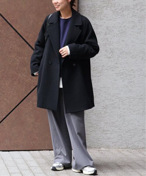 WEB限定追加2》尾州ウールモッサWブレストハーフコート｜ジャーナル