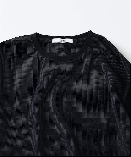 レイヤード ラウンド サーマル ロングスリーブ Tシャツ｜ジャーナル