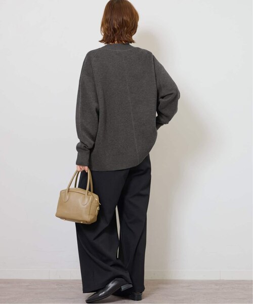 追加2》コットンカシミヤミックスダブルニットVネックカーディガン