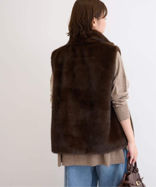 追加》スタンドカラーファーベスト｜ジャーナルスタンダード