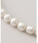 《追加》RELUME 大粒ガラスパールネックレス40cm
