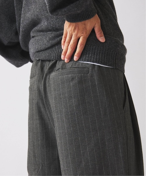 ヒールカット ルーズ ストライプ スラックス｜ジャーナルスタンダード