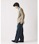 スモーキーデニム ワイドパンツ