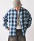 USAコットン ネル オンブレチェック シャツ