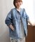 ［26SS新作］別注【LEVI’S】COLLARLESS XL TRUCKER：デニムジャケット