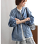 ［26SS新作］別注【LEVI’S】COLLARLESS XL TRUCKER：デニムジャケット