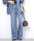 ［26SS新作］別注【LEVI’S】RIBCAGE WIDE LEG：デニム