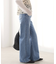 ［26SS新作］別注【LEVI’S】RIBCAGE WIDE LEG：デニム